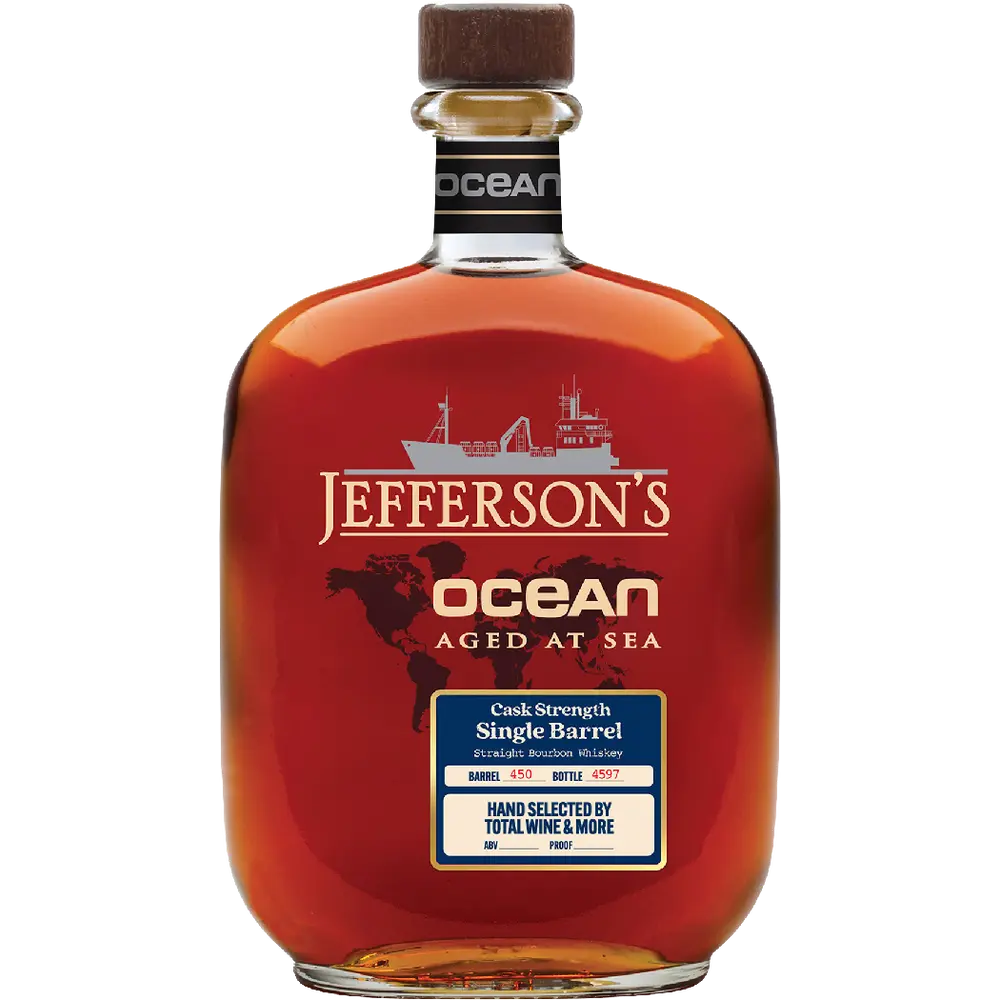 Jefferson Straight Ocean Aged At Sea Cask Strength Bourbon Single Barrel 750ml ( 129.5 Proof)