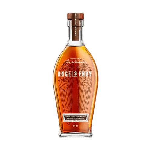 Angel's Envy Port Wine Finished Bourbon 375 ml bottle on a white background