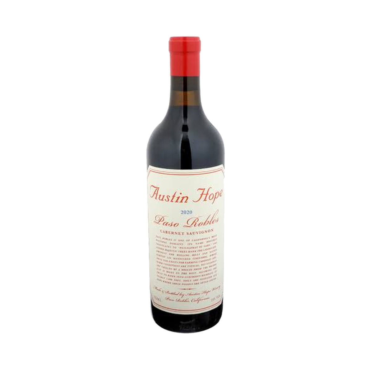 Austin Hope Paso Robles Cabernet Sauvignon magnum bottle on a white background