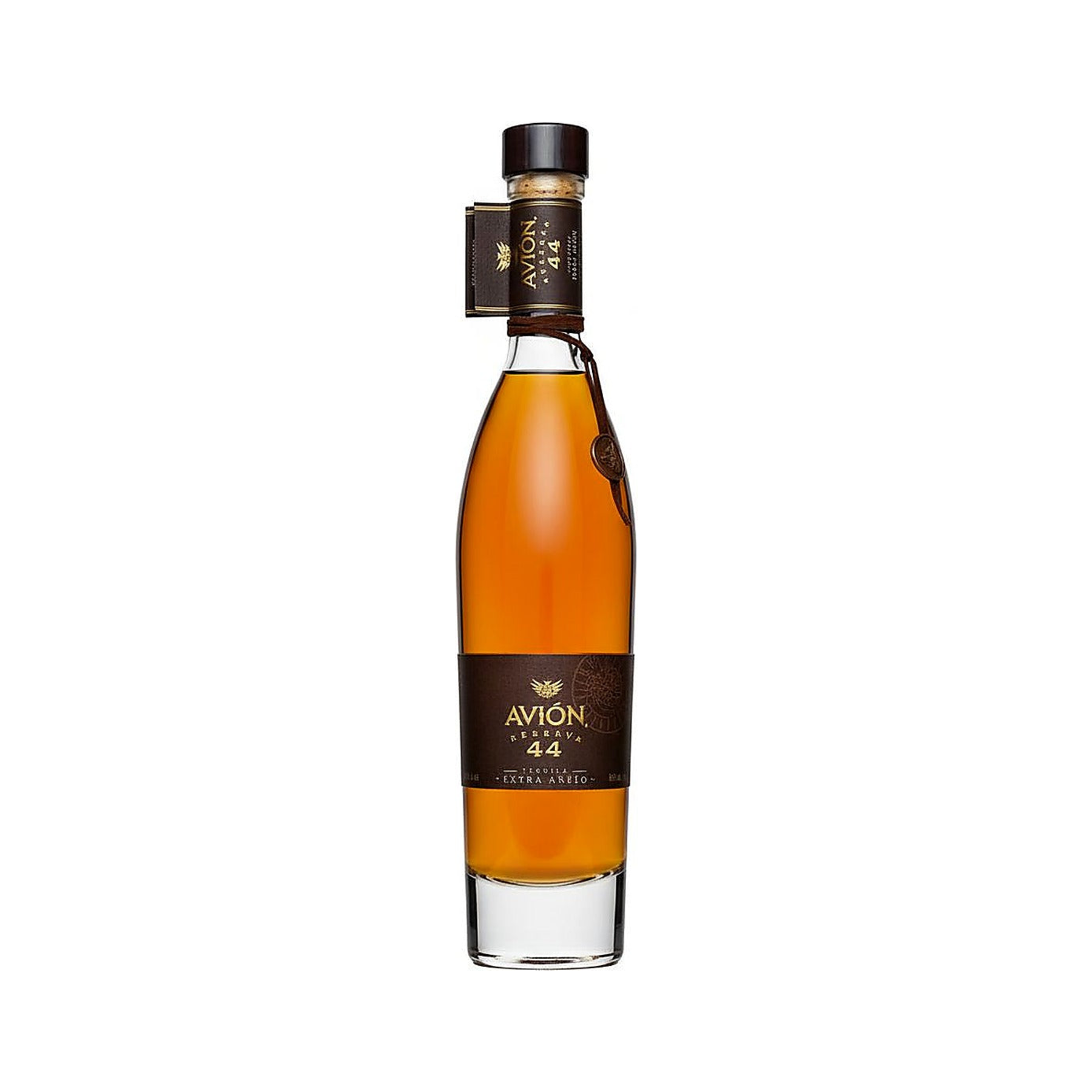 Avion Reserva 44 Extra Anejo tequila 750 ml bottle on a white background