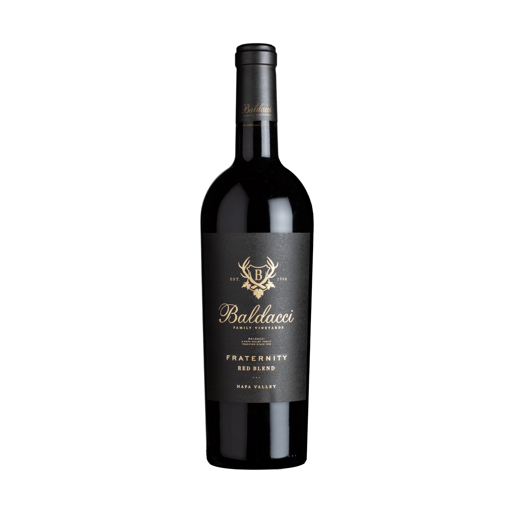 Baldacci Fraternity Red Blend 2023 bottle on a white background
