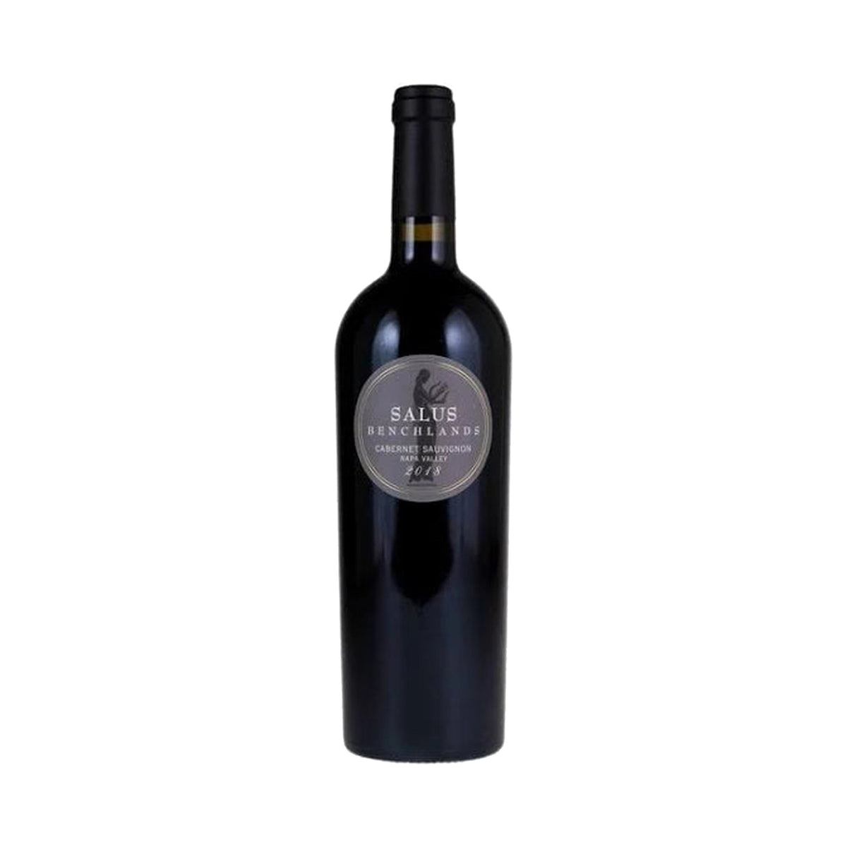 Staglin Family Salus Benchlands Cabernet Sauvignon 2023 bottle on a white background