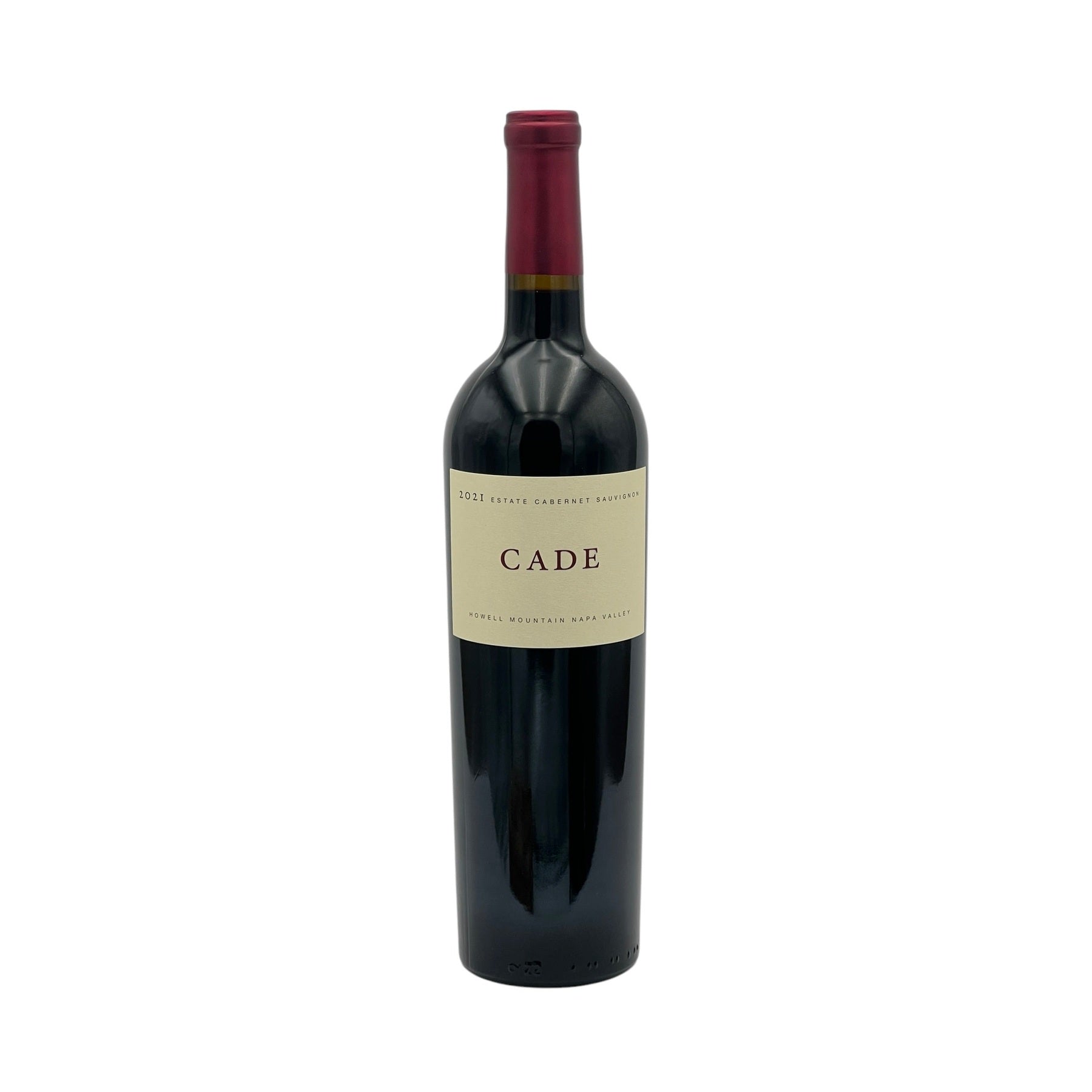CADE Estate Howell Mountain Cabernet Sauvignon 2021 750ml bottle on a white background