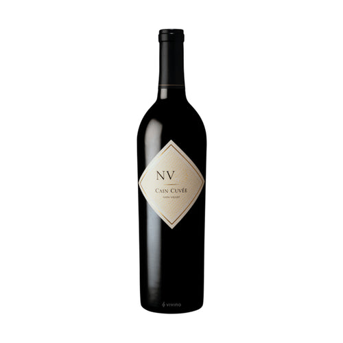 Cain Cuvée NV18 Napa Valley red blend bottle on a white background
