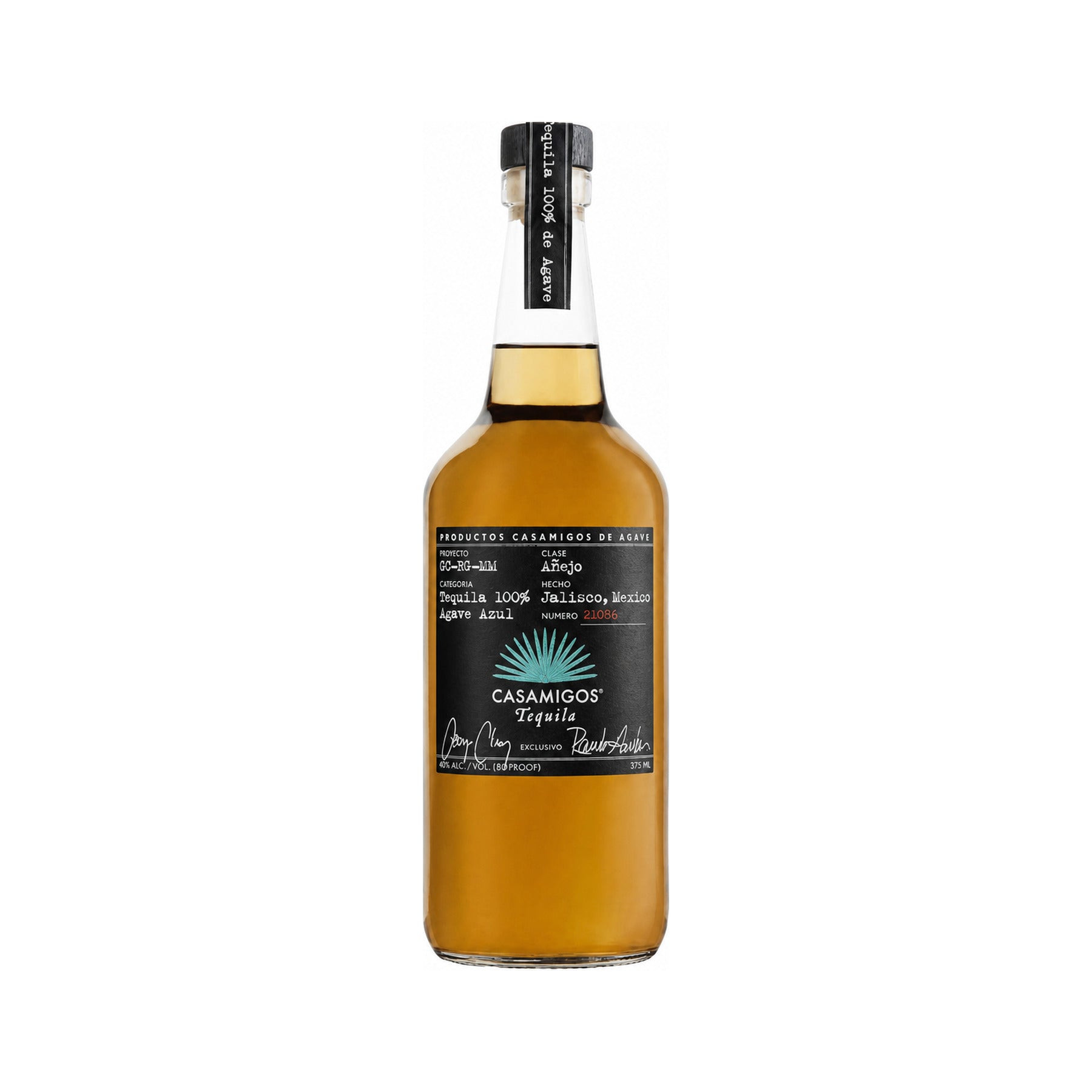 Casamigos Anejo Tequila 375ml bottle on a white background