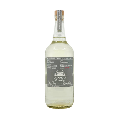 Casamigos Cristalino Reposado Tequila 1L bottle on a white background
