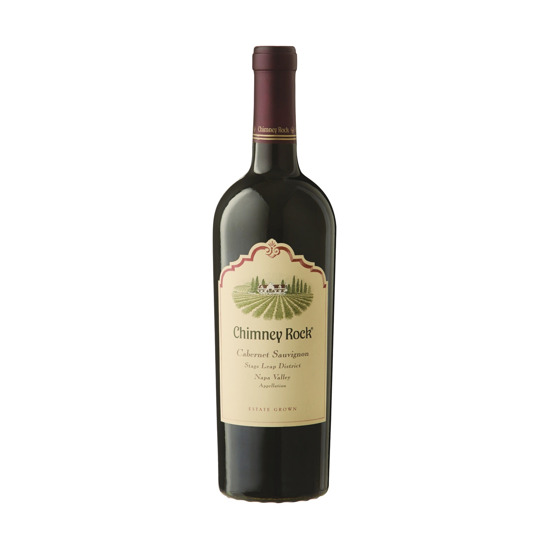 Chimney Rock Stags Leap District Cabernet Sauvignon 2021 750ml bottle on a white background