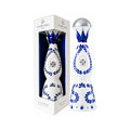 Clase Azul Reposado Tequila 750ml bottle and presentation box on a white background