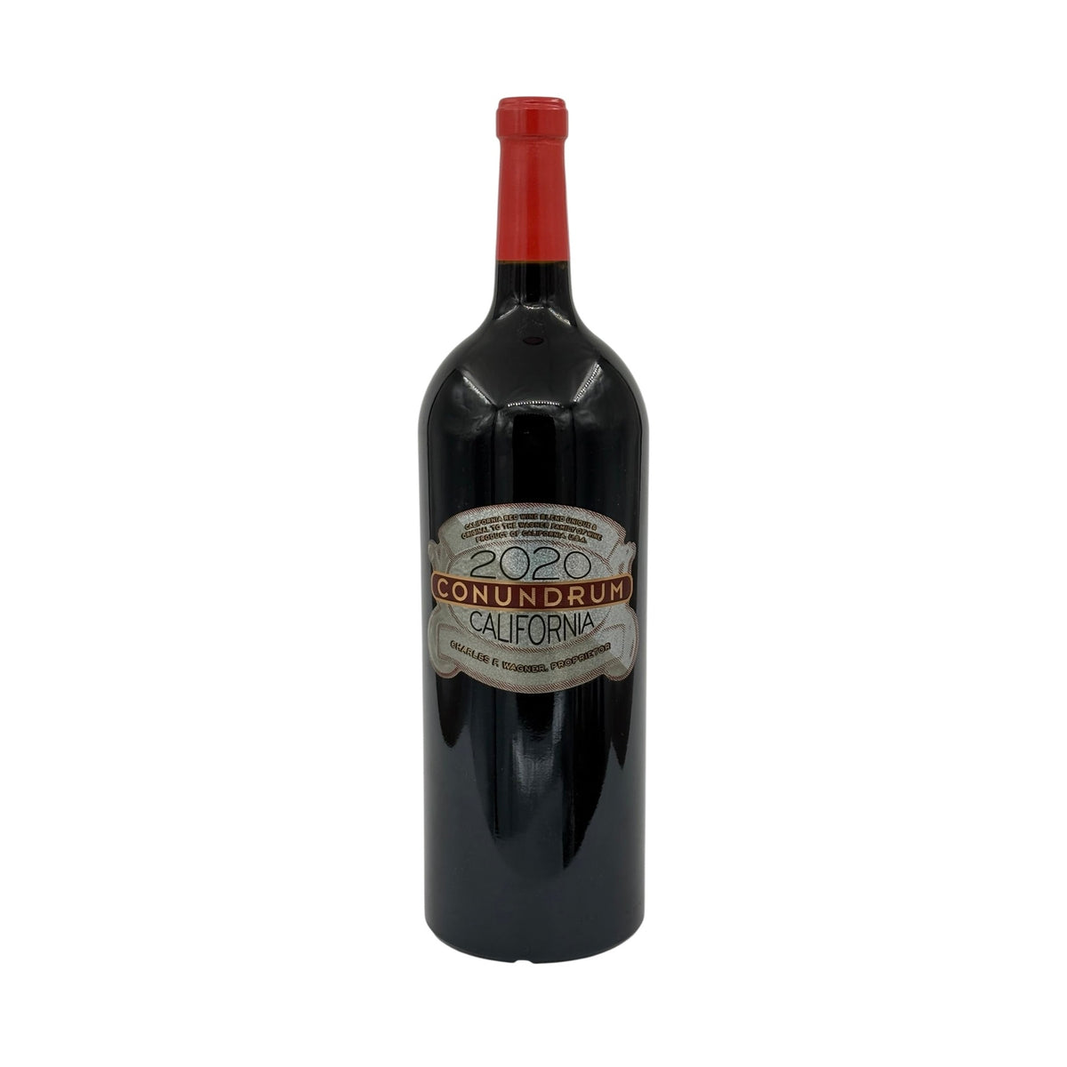 Conundrum California Red Blend 2020 1.5L magnum bottle on a white background
