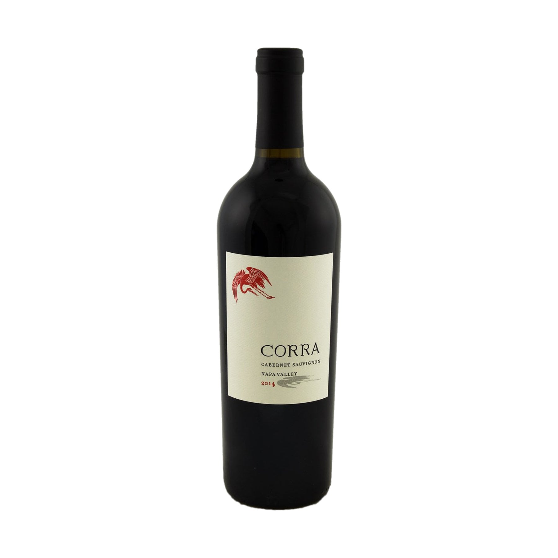 Corra Cabernet Sauvignon 2014 bottle on a white background
