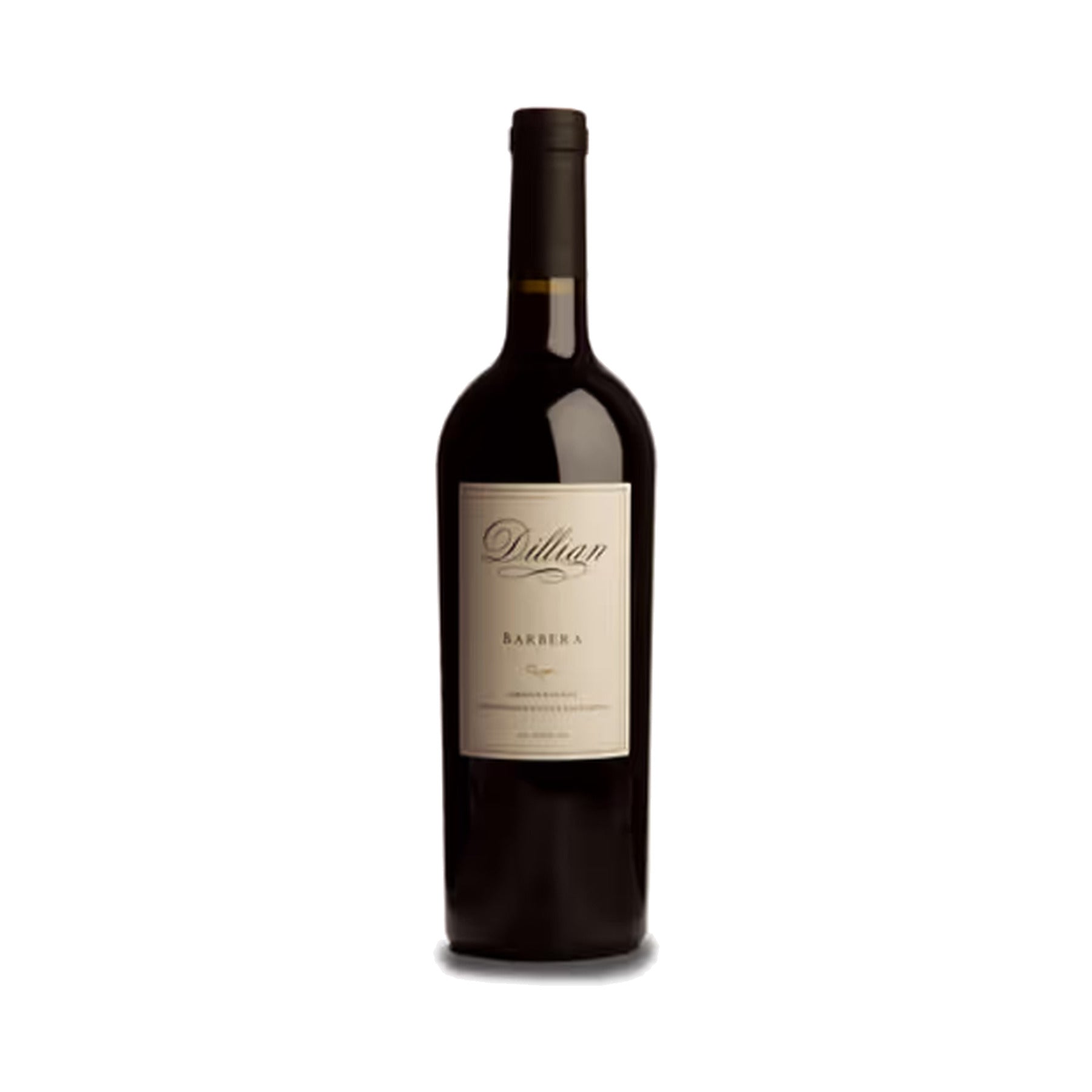 Dillian Barbera Amador County 2023 bottle on a white background