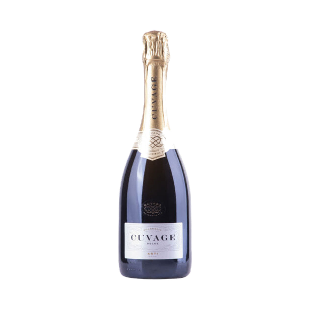 Dolce Napa Valley late harvest wine 2018 bottle on a white background