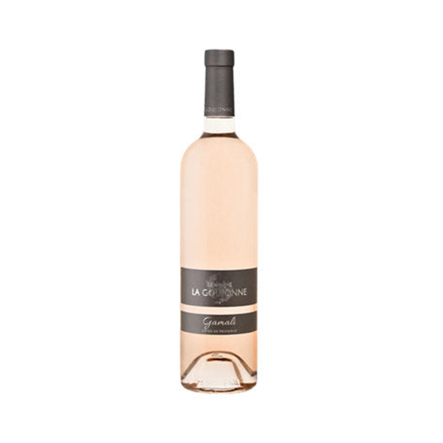 Domaine La Goujonne Coteaux Varois en Provence Rosé 2021 750ml bottle on a white background
