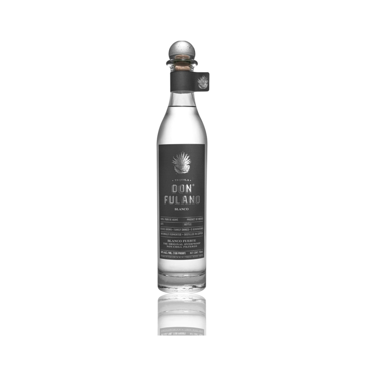 Don Fulano Fuerte Blanco Tequila 100 Proof 750ml bottle on a white background