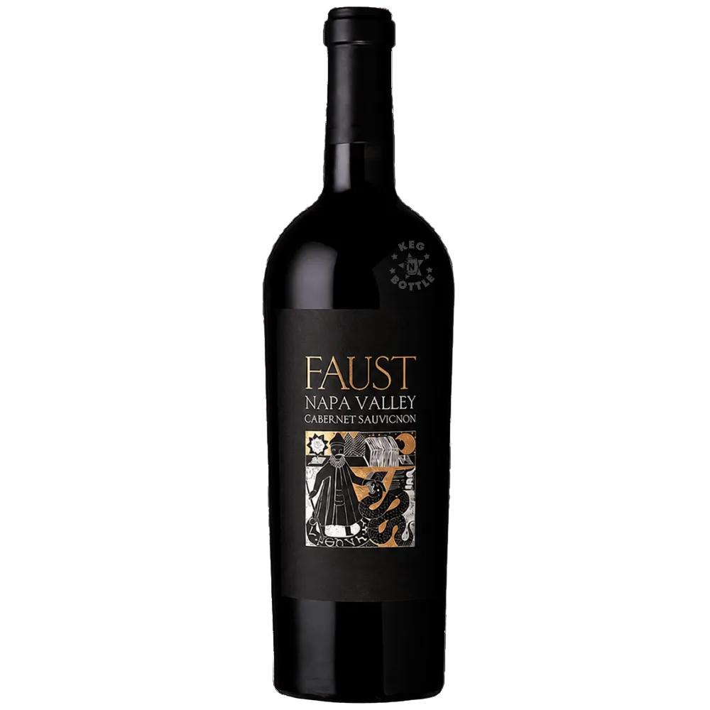 Faust Cabernet Sauvignon 2021 Napa Valley wine bottle on a white background