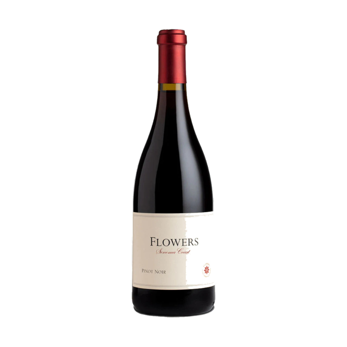 Flowers Sonoma Coast Pinot Noir 2023 bottle on a white background