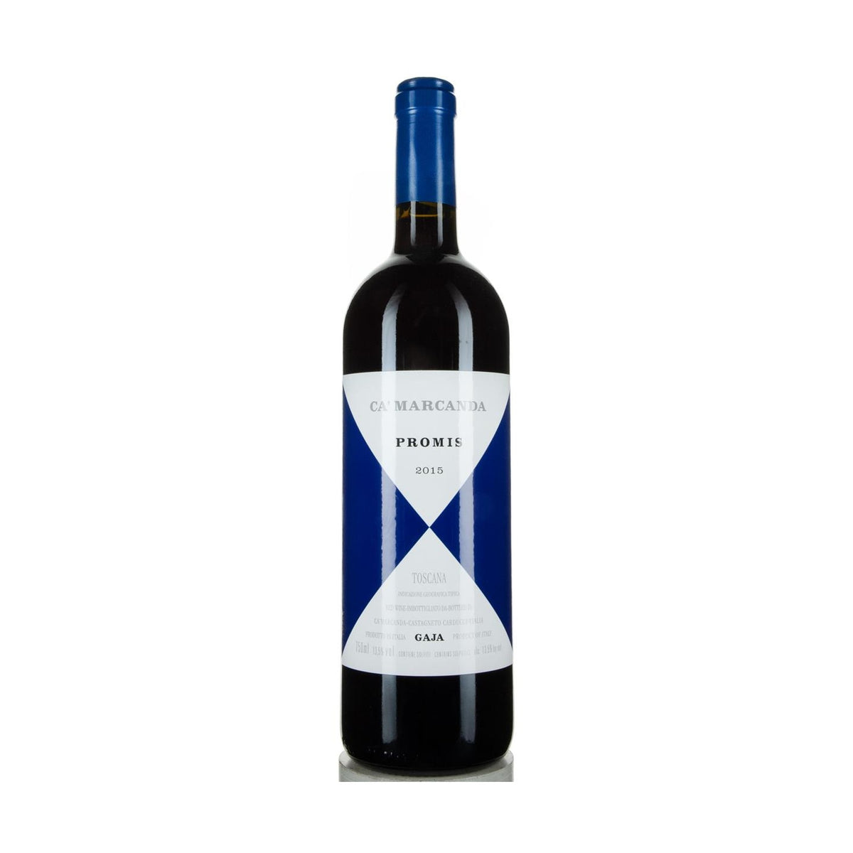 Gaja Ca'Marcanda Promis Toscana 2015 750ml bottle on a white background
