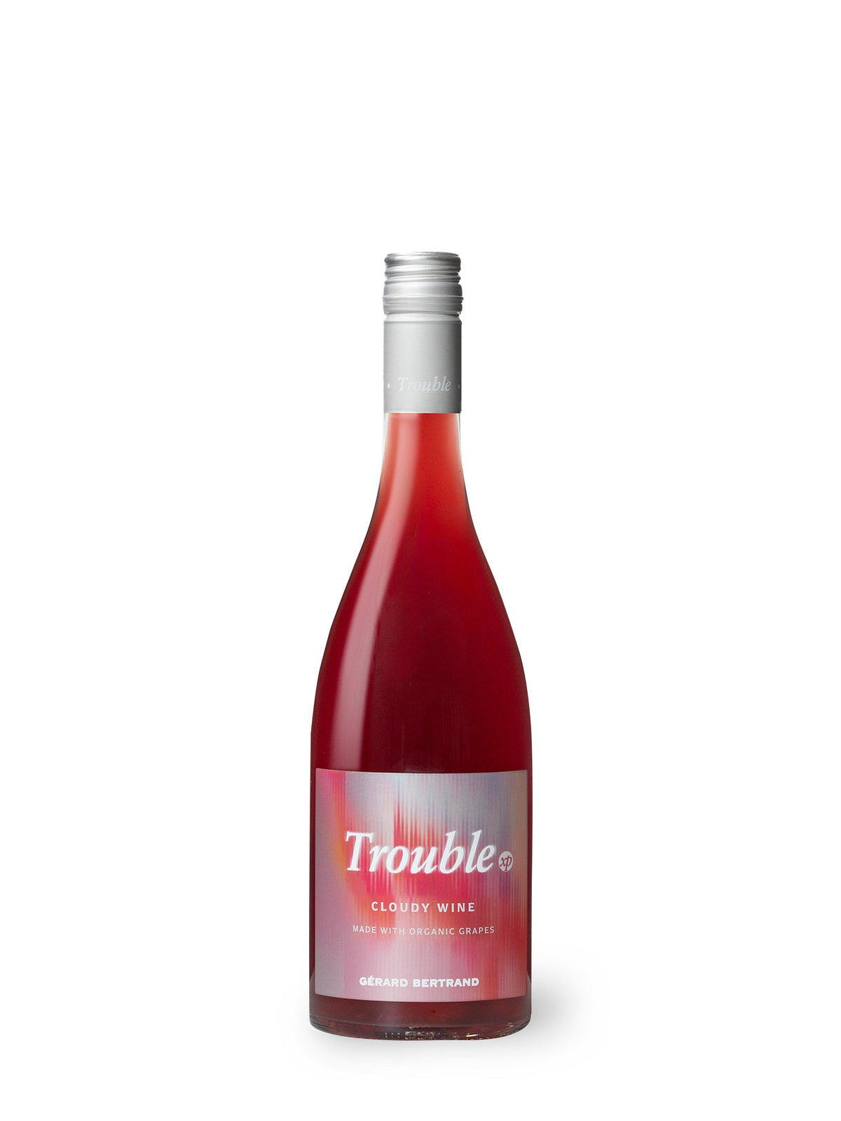 Gérard Bertrand Trouble XP Cloudy Organic Wine 2023 bottle on a white background
