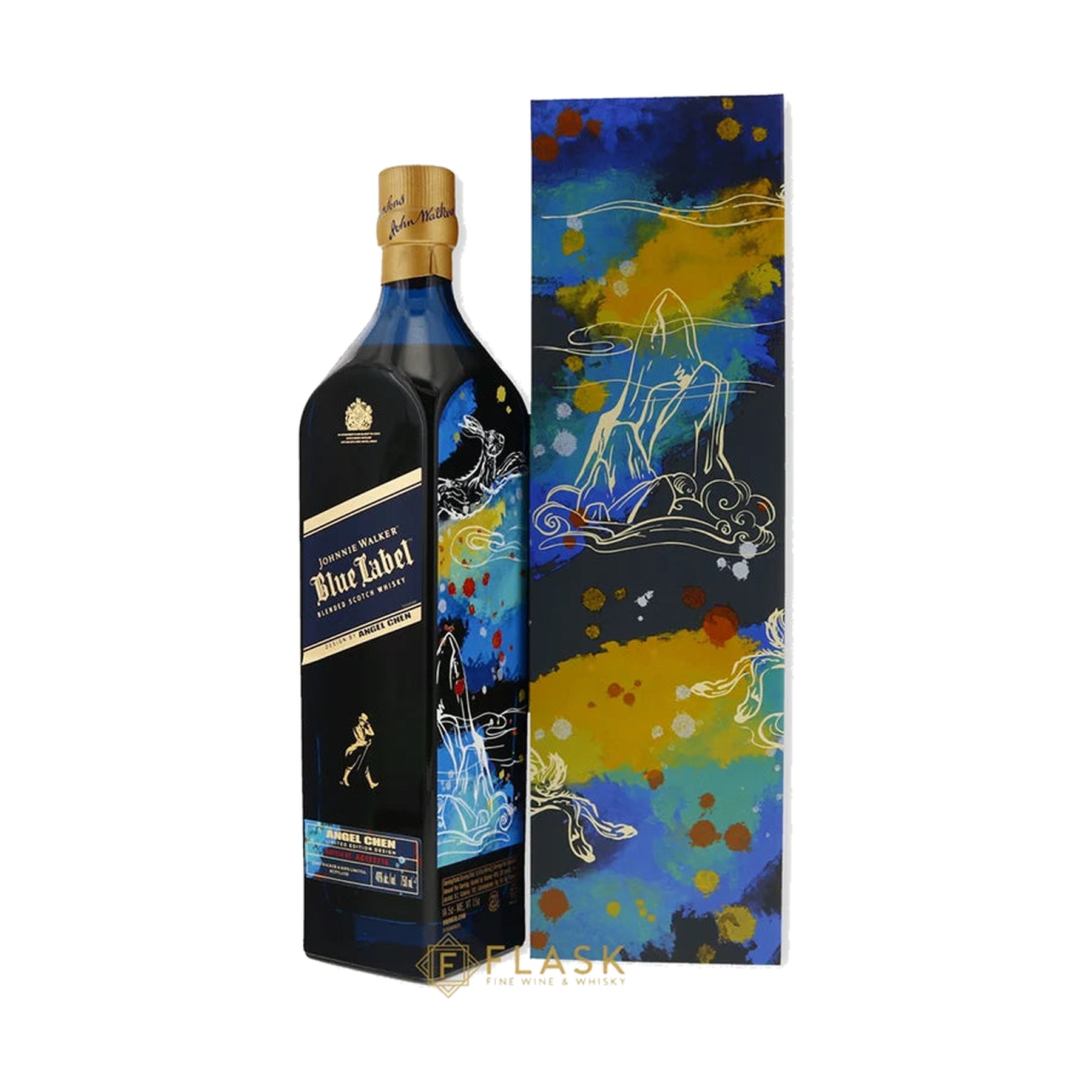 Johnnie Walker Blue Label Year of the Rabbit Angel Chen Limited Edition 750ml product on a white background