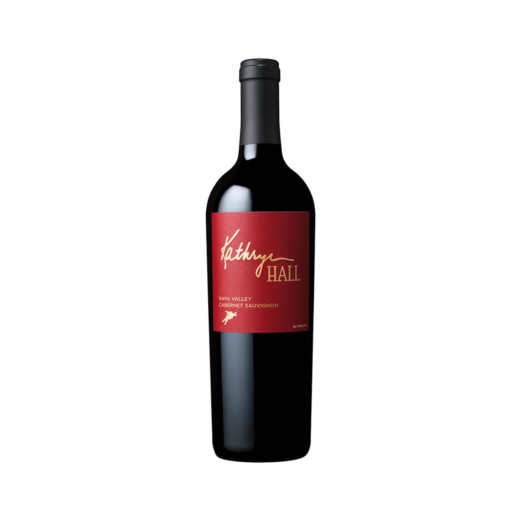 Kathryn Hall Napa Valley Cabernet Sauvignon half-bottle on a white background