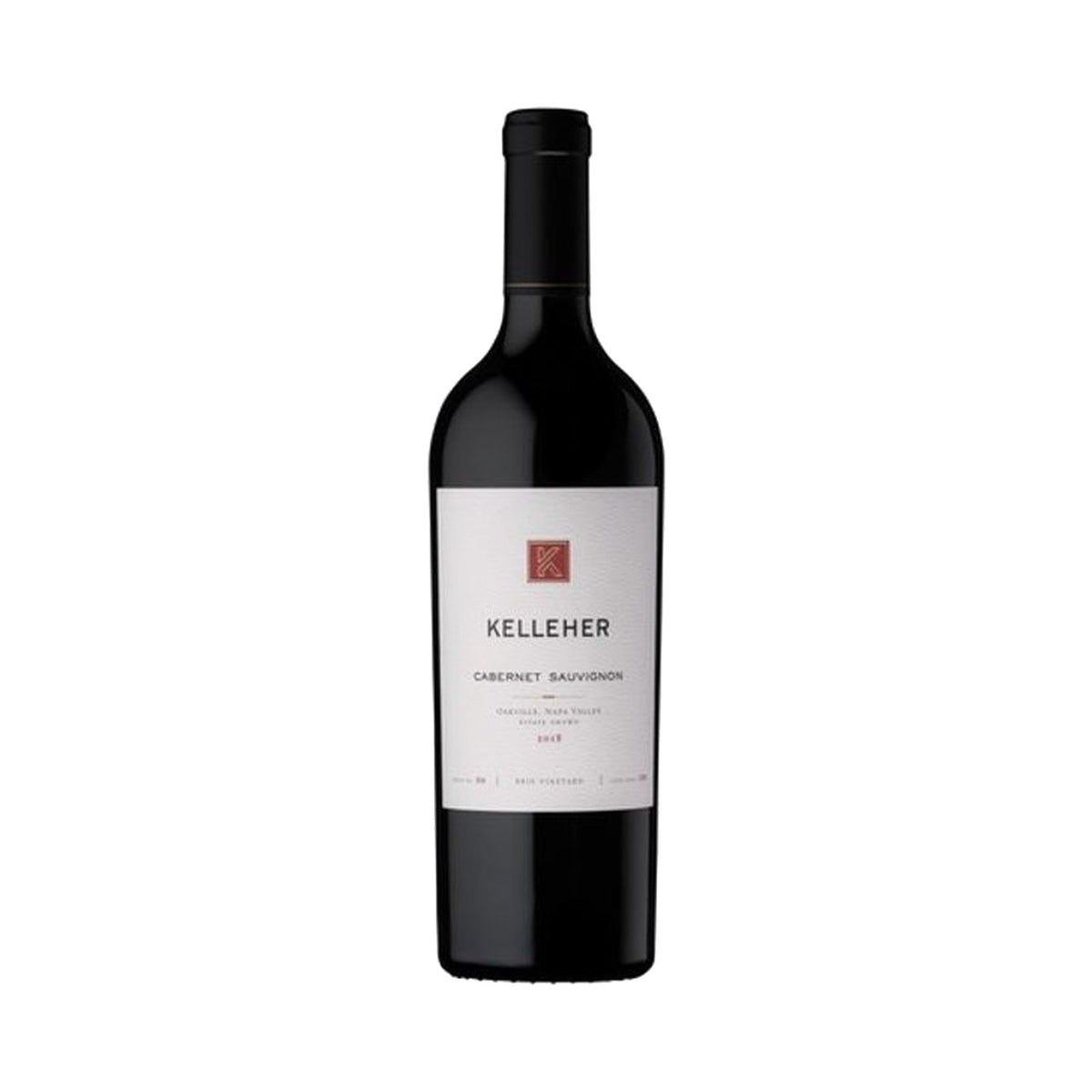 Kelleher Family Vineyards Brix Cabernet Sauvignon 2021 bottle on a white background