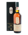 Lagavulin 16 Year Old Islay single malt Scotch whisky 750 ml bottle and presentation box on a white background