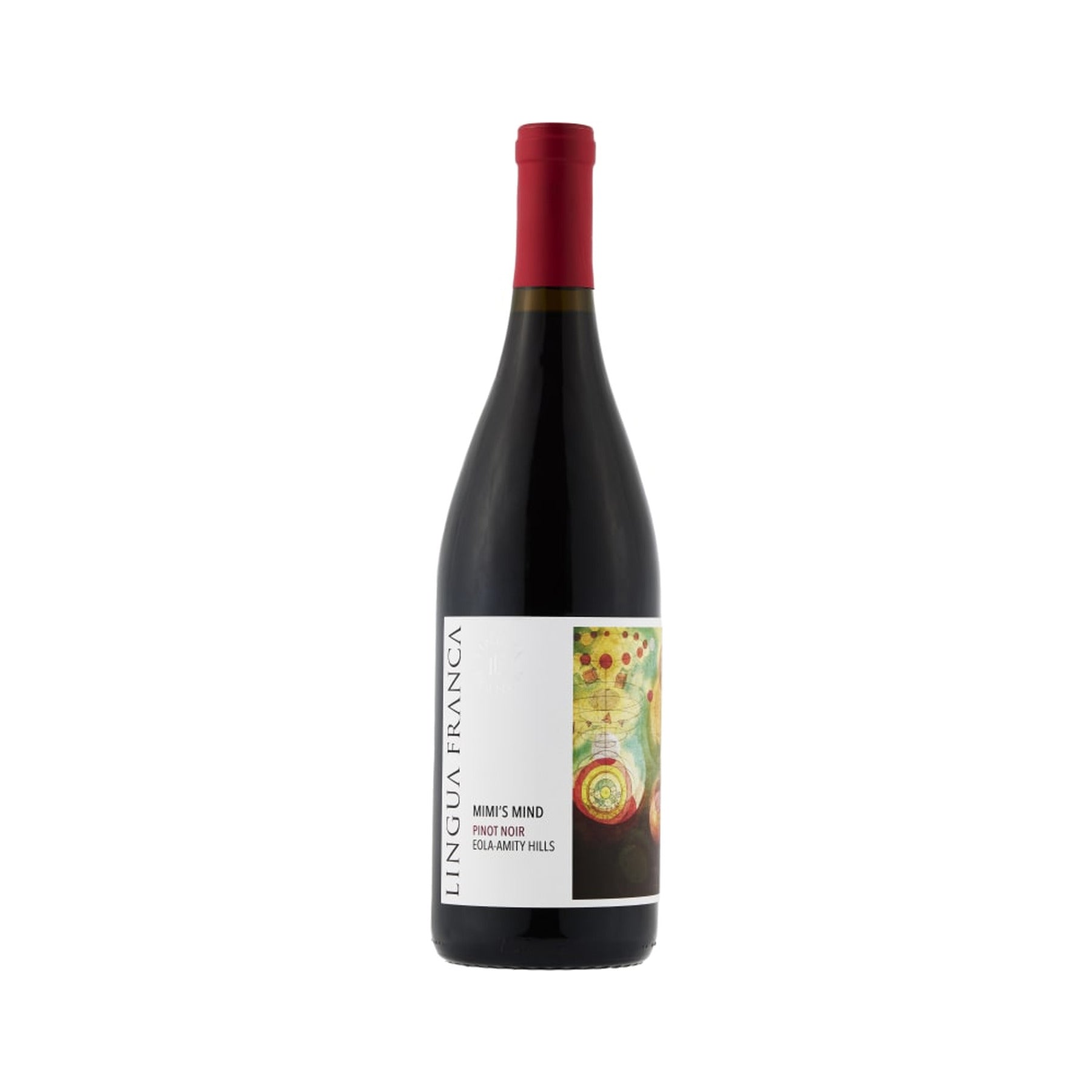 Lingua Franca Mimi's Mind 2022 Pinot Noir bottle on a white background