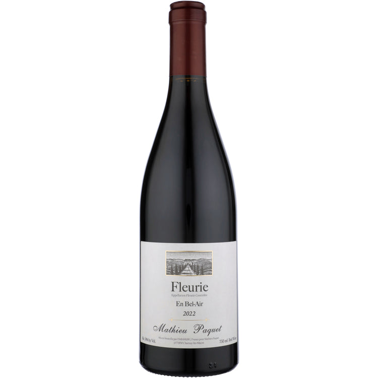 Mathieu Paquet Fleurie En Bel-Air 2022 bottle on a white background