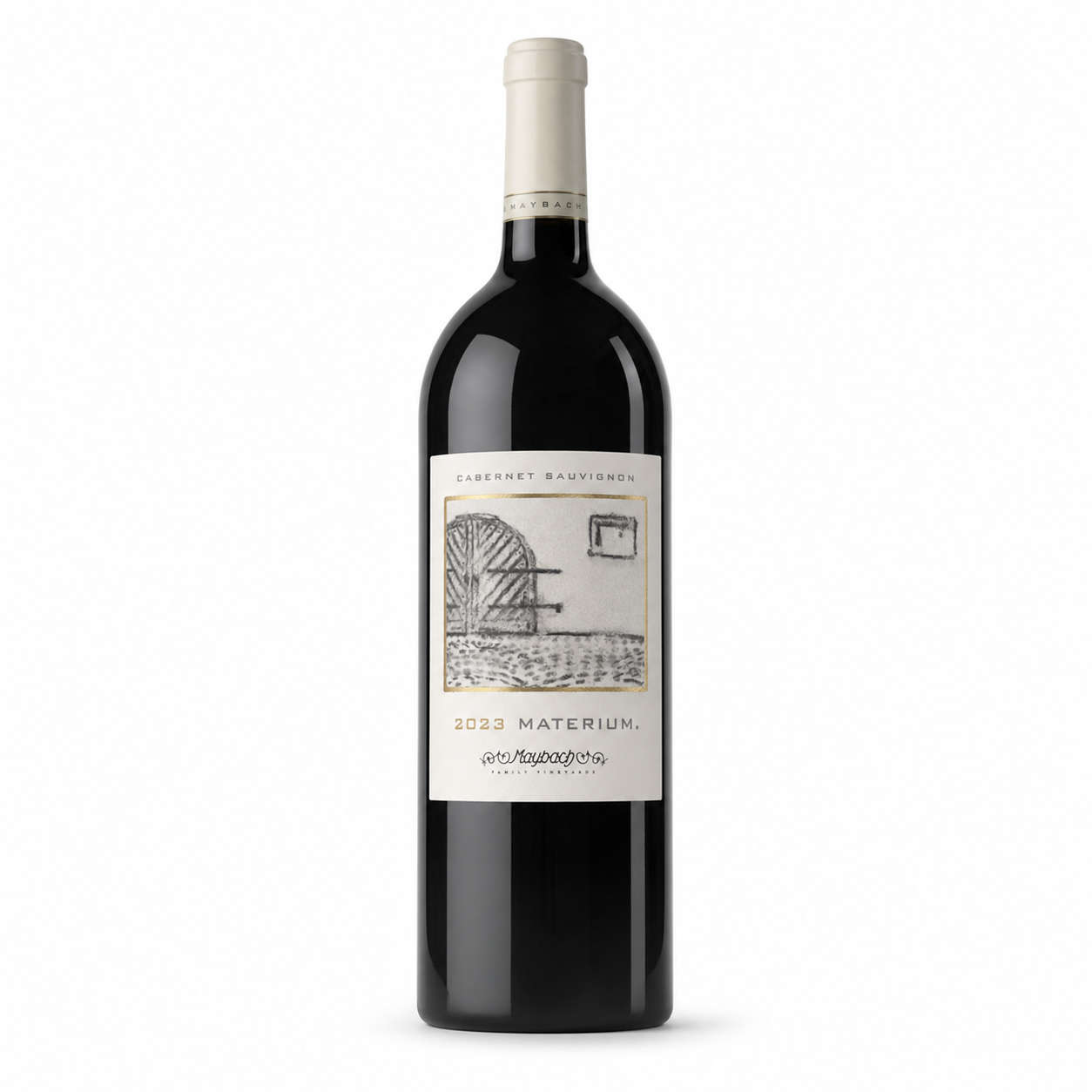 Maybach Materium Cabernet Sauvignon 2023 magnum bottle on a white background