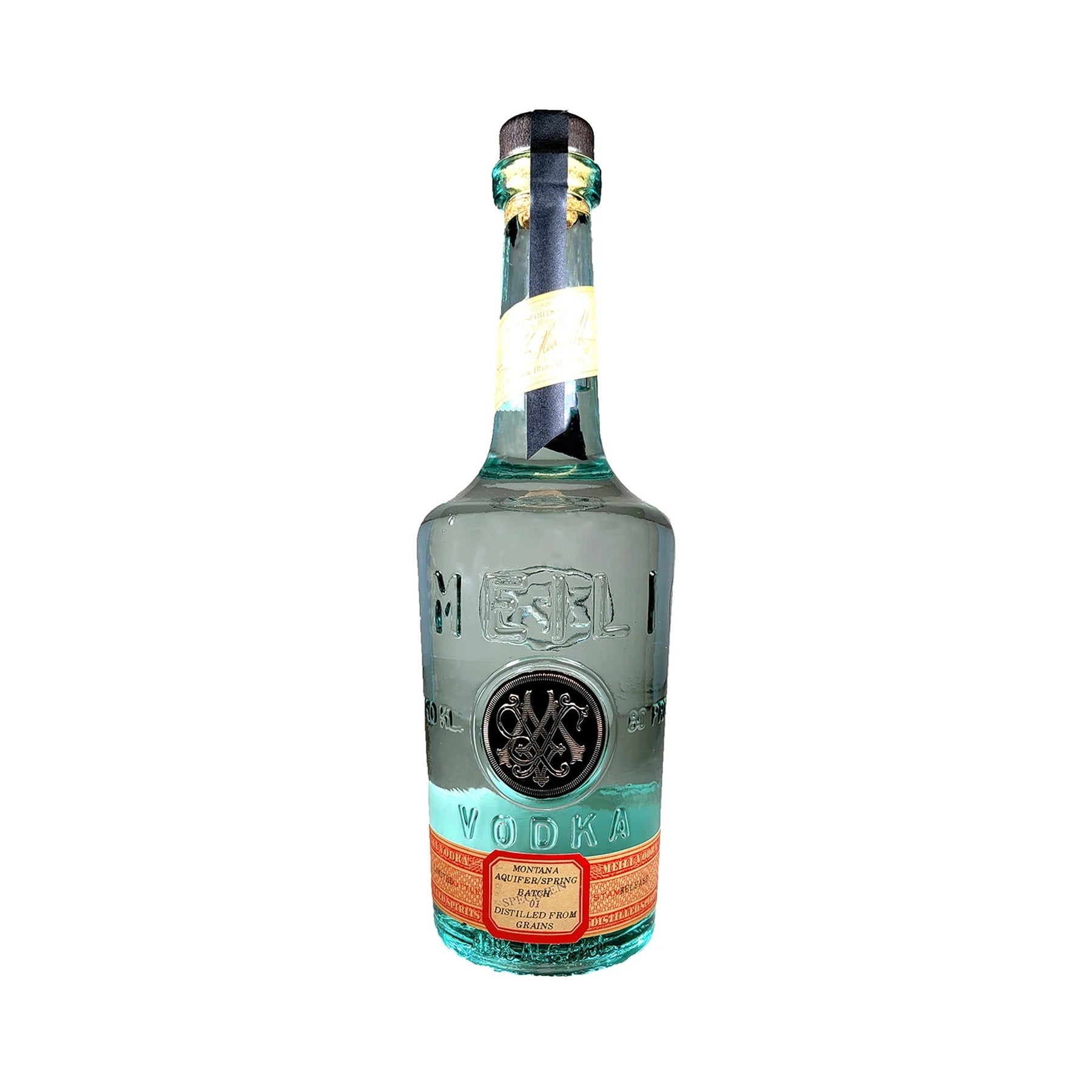 Meili Vodka 750ml bottle on a white background