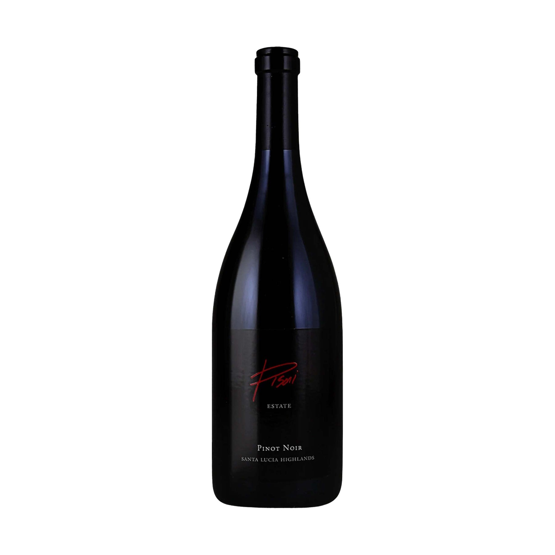 Pisoni Estate Pinot Noir 2023 bottle on a white background