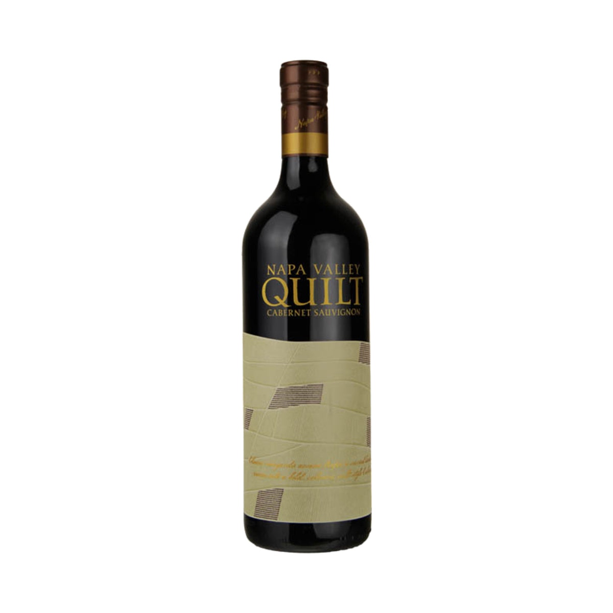 Quilt Napa Valley Cabernet Sauvignon 2023 bottle on a white background