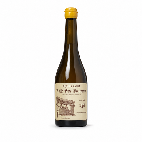 Charles Collet Vieille Fine de Bourgogne Single Cask Brandy 700 ml bottle on a white background