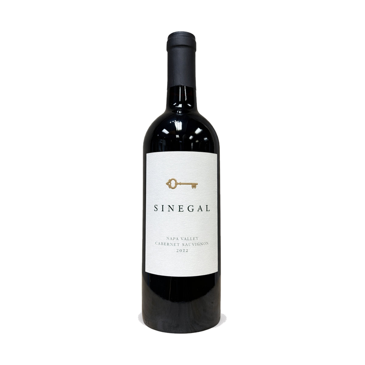 Sinegal Estate Cabernet Sauvignon 2022 bottle on a white background