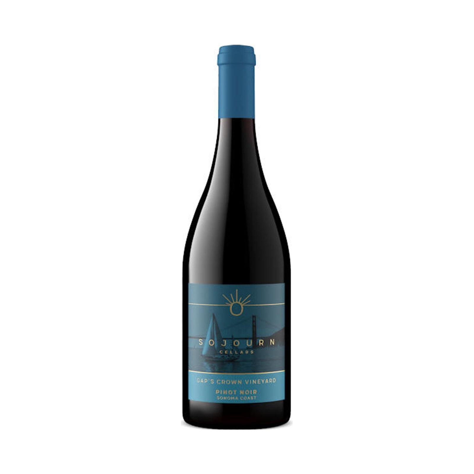 Sojourn Cellars Gap's Crown Pinot Noir 2022 bottle on a white background