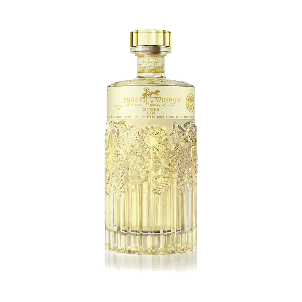 Thresh and Winnow Citrine Gin 750ml bottle on a white background