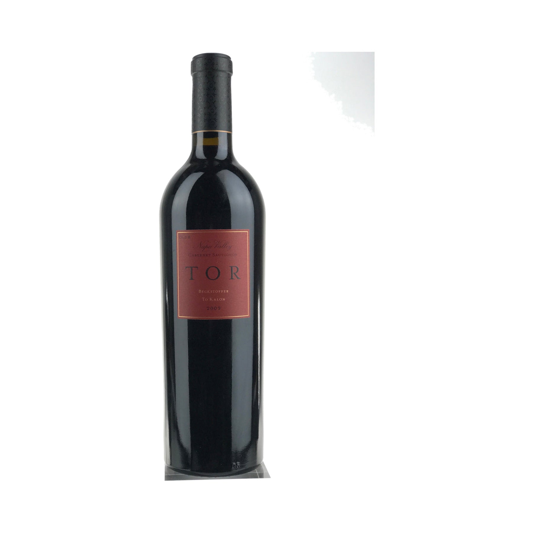 TOR Kenward Beckstoffer To Kalon Old B Cabernet Sauvignon 2009 bottle on a white background