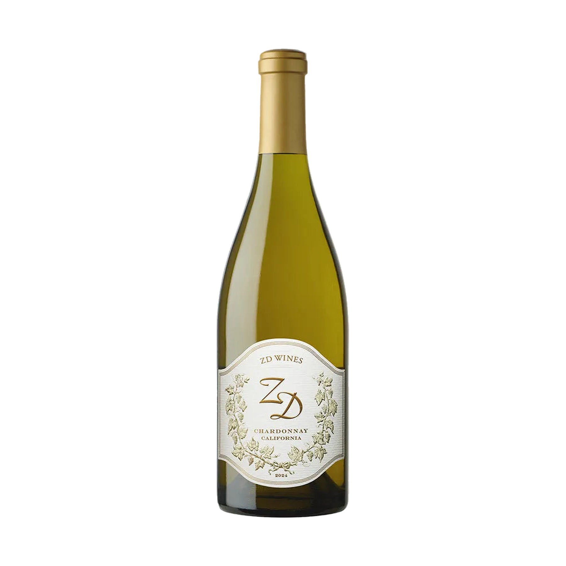 ZD California Chardonnay 2024 bottle on a white background